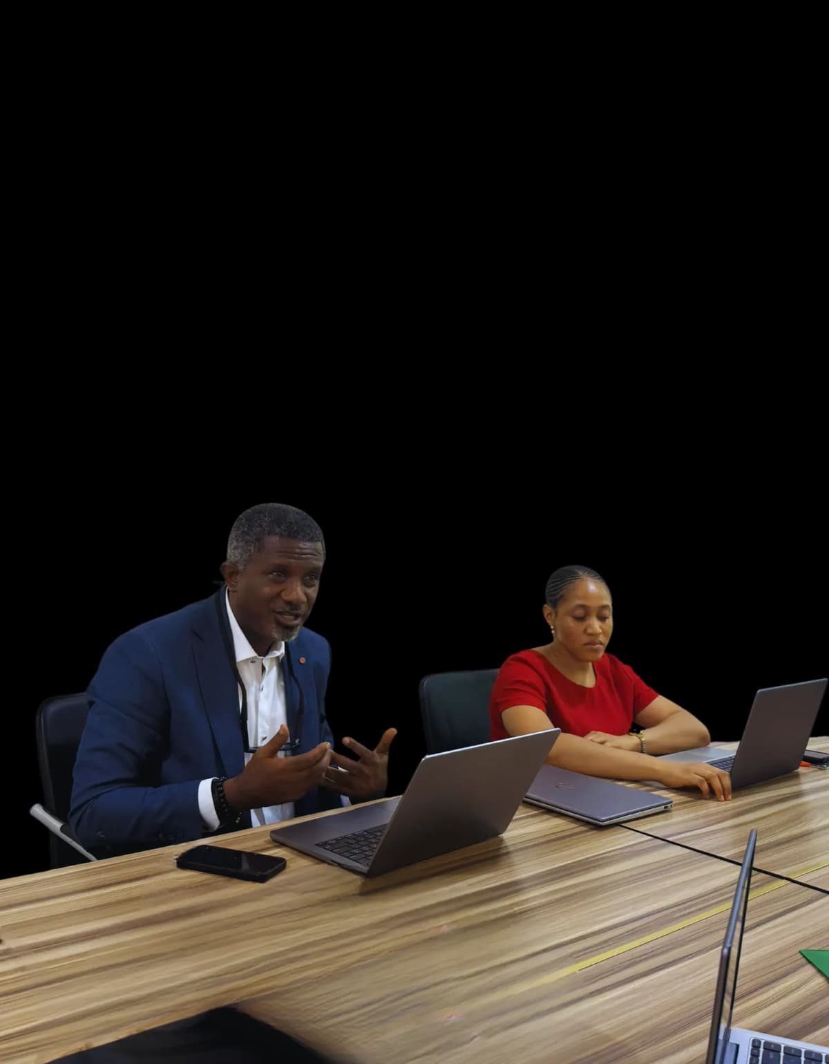 Professional team collaboration